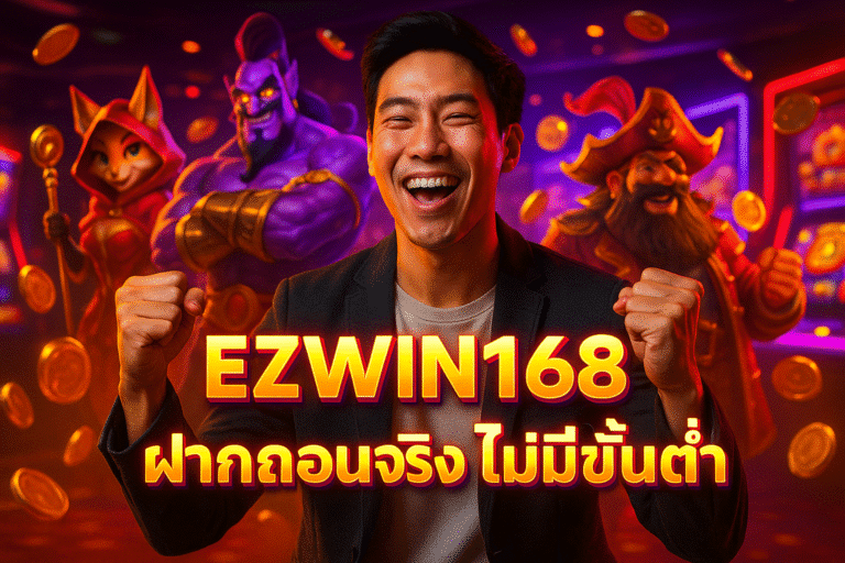 EZWIN168 ฝากถอนจริง ไม่มีขั้นต่ำ